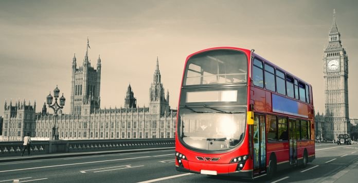 London Bus and Big Ben